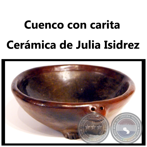 Cuenco con carita - Obra de Julia Isidrez